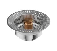 Stgfyxgs Tapón Colador para Desagüe de Fregadero de Cocina, Filtro Antiolor con Cesta Antiobstrucción, Cesta Recolectora de Alimentos de Gran Capacidad para El
