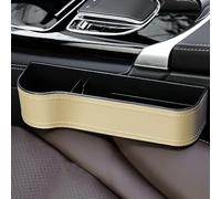STGLLGTS Caja Almacenamiento Relleno Huecos Cuero para Renault Scenic/Grand Scénic/Xmod IV III II I J9 R9 JZ JM JA 2011-2024, Bolsa Almacenamiento Rellenar Huecos Asiento Coche,Beige-Driver's Seat