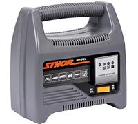 STHOR Cargador de batería Profesional para Coche, 12 V, 4 A, 8 - 60 Ah, indicador LED, Corriente de Carga óptima, batería de Arranque