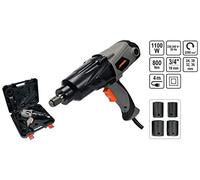 STHOR Destornillador de impacto eléctrico profesional en maletín, 1000 W, 800 NM, incluye 4 tuercas eléctricas, 3/4 800 Nm, 1100 W, 24/30/32/36 mm