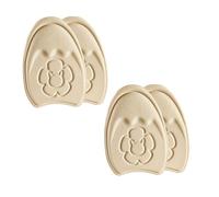 STHOYN Almohadillas Metatarsianas Autoadhesivas De Algodón Para Mujeres, Almohadillas Para Pies Para Aliviar El Dolor, Ball Of Foot Cushion De Tacón Alto(Blanco,2 pairs,Thick)