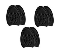 STHOYN Almohadillas Metatarsianas Autoadhesivas De Algodón Para Mujeres, Almohadillas Para Pies Para Aliviar El Dolor, Ball Of Foot Cushion De Tacón Alto(Negro,3 pairs,Thick)