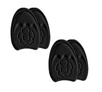 STHOYN Almohadillas Metatarsianas Autoadhesivas De Algodón Para Mujeres, Almohadillas Para Pies Para Aliviar El Dolor, Ball Of Foot Cushion De Tacón Alto(Negro,2 pairs,Thick)