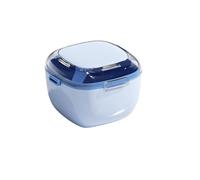 STHOYN Caja Ferula Dental De La Cubierta De La Hebilla Doble Capa Comúnmente Caja De Retención De Dientes Falsos Funda Aparato Dental Nocturno De La Dentadura(Azul)