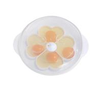 STHOYN Cocina 4 Huevos Microondas, Sándwiches De Desayuno Cazador Furtivo De Egg Poacher, Cocedor De Huevos En Forma De Corazón Con Tapa Herramienta De Cocina