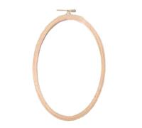 STHOYN Kit DIY De Bastidor Para Bordar De Madera Maciza De Haya Creativo Bastidores Para Bordados Ligeros Y Portátiles Marco De Bordado Para Principiantes(Oval 10*16cm)