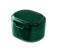 STHOYN Muebles Del Caja Ferula Dental Dividida Transparente Los Soportes Diarios Caja De Retención Falsos Contenedor Portátil De Funda Aparato Dental Plástica(Verde)