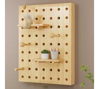 STHOYN Multifuncionales De La Tapa Contador Luz Pueden Almacenar Artículos, Cuadro para Tapar Cuadro Electrico del Hogar del Interruptor Montada En La Pared(Vertical,60 * 50CM_Original Wood)