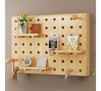 STHOYN Multifuncionales De La Tapa Contador Luz Pueden Almacenar Artículos, Cuadro para Tapar Cuadro Electrico del Hogar del Interruptor Montada En La Pared(Across,50 * 40CM_Original Wood)