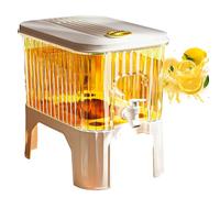 Stibtmr 5L Dispensador De Agua para Frigorífico Dispensador De Agua para Frigorífico con Grifo Recipiente De Agua con Grifo Estante Recargable Recipiente De Bebidas para Frigorífico