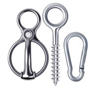 Stibtmr Anillos de encuadernación para remolques, de extracción de Acero Inoxidable con Mecanismo de Alto Rendimiento, Accesorios de fijación Seguros para - para Interiores y Exteriores en el