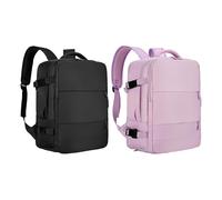 Stibtmr Bolsa de Viaje Múltiples Bolsillos Antirrobo Transpirable Acolchado | Mochila Escolar Viaje Bajo Asiento Para Trabajo, Estudios, Senderismo, Gimnasio, Enfermería, Mochila De Viaje Carry-On