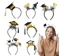 Stibtmr Diadema de Gorro de Graduación | Accesorio De Fieltro Para Graduación - Diadema para Fotos de Ceremonias Escolares Fiestas de Fin de Curso Accesorios para Fotos