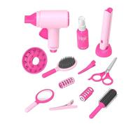 Stibtmr Juguetes Salón Peluquería para Niña - 14 Piezas Set de Juego de Disfraces y Peinados de imitación,Set De Peluquería para Niñas - para Juegos De Barbería, Belleza Y Arreglo, En Casa, Aire