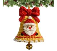 Stibtmr Navideños De Crochet - Árboles De Navidad De Ganchillo Manual,Decoración Colgante para Espejo Retrovisor Fiestas Hogar Fácil para Principiantes