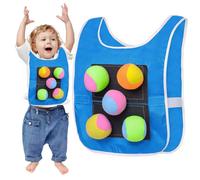 Stick Ball Vest Kids - Juego de Dodgeball para adultos, Juego de bolas para parque infantil | Juego Dodgeball Target para parque infantil, paquete de pelotas para parque infantil, chaleco para niños
