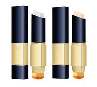 Stick base blanca doble cabeza 2-en-1 | Color Changing Foundation Stick | Fundamentos cara del péptido con pincel | Palos corrector combatibles sin rayos resistentes sudor para mujeres