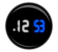 Stick Clock - Reloj Electrónico Para Automóvil, Mini Reloj Adhesivo, Movimiento De Cuarzo Portátil, Accesorio Para Dispositivo De Tablero Interior | Temporizador Marino Autoadhesivo Universal Para