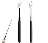 Stick de Puntero de Dedo 2pcs 7-22 Pulgadas Telescópico Puntero de Maestro de Acero Inoxidable con Mango no Deslizante Smooth 4 Sección Stick para enseñanza, Escuela, Sala de reuniones