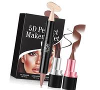 Stick De Resaltador Contorno Doble Extremo Con Lápiz Labial Lip Pencil Penchyeliners Juego Maquillaje Para Contorno Las Mujeres Y Resaltado