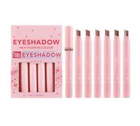 Stick De Sombra De Ojos En Crema - 6pc Shimmer & Matte Eye Shadow Pen Set | Crayón De Resaltador Y Largo, Sombra De Ojos De Crema Impermeable Mezclada Para Maquillaje De Abril, Kit De Lápiz De O