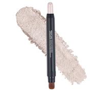 Stick de sombra de ojos Pal para aplicaciones de sombra de ojos de doble cabeza impermeable, de de perla de perla profesional de larga duración con pincel para niñas, mujeres, palitos de