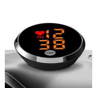 Stick En El Reloj: Visualización De Tiempo Digital LED Pequeño Para La Comodidad Del Tablero, Montaje Adhesivo Fácil Con Función De Visualización Clara, Reloj Compacto Para Automóvil, Motocicleta,