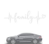 Stick Family Car Decals - Lifeline Heartbeat Die Cut Stickers, Exquisite Motor Bumper Decor, Waterproof Exterior Vinyl Graphics | Lovely Vehicle Rear Window Ornament For Trucks SUVs Walls Laptops