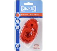 Stick it - Rodillo adhesivo permanente, transparente, 8 mm x 10 m, rodillo adhesivo para hacer tarjetas y accesorios de álbumes de recortes, rodillos para suministros domésticos y escolares, ideal