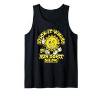 Stick It Where The Sun Don't Shine - Novedad de Actitud Divertida Camiseta sin Mangas