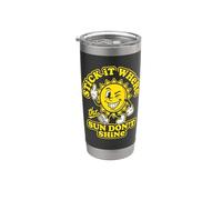 Stick It Where The Sun Don't Shine - Novedad de actitud divertida Vaso térmico de acero inoxidable de doble pared