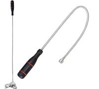 Stick Magnet extensible: herramienta de recuperación magnética con agarre fuerte, seleccionador de metal de varilla larga | Herramienta de agarre de magnética, buscador de acero de precisión, r