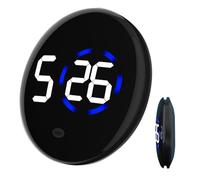 Stick On Car Clock - Digital Display Timer | 6x4cm Dashboard Timepiece with Adhesive Mount, ABS Housing Device with Water Resistant Build, Interior Auto Accessory for Truck RV Travel Driving