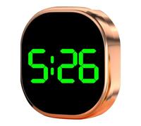 Stick On Digital Clock - Mini LCD Display | Small Adhesive Dashboard Clock With Clear LCD Screen; Compact, Lightweight Design For Car, Bathroom, Kitchen, RV, Office Desk, And Outdoor Travel Use