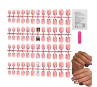 Stick On Nails For Women - 96 Pieces Stick On Fake Fingernail | Press Ón Nails For Women | F́or Wife Girlfriend Her Mother Friends Family Party Wedding Birthday Daily Wear
