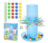 Stick Pull Game - de Mesa Pagoda para niños y familias, de Habilidad rápida | de Interactivo con Cuentas y Palos 2-4 Jugadores ABS 1