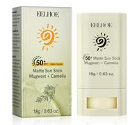 Stick Solar Facial, Protector Solar en Barra SPF 50, Protector Solar Coreano, Crema Solar Stick Facial, Impermeable, no Grasoso y con una Fuerte Protección Ultravioleta, para Todo Tipo de Piel