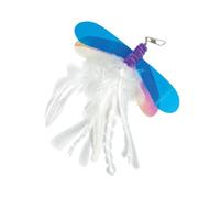 Stick teaser para gatos - juguete para ejercicios de gato, juguete de gato de plumas suave | Juguete multi paquete, varita de plumas para gatos, juguete no tóxico, juguete gat
