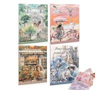 Sticker Book, 3D Cozy Scrapbooking Sticker Book, 20 Sticker Papers, Peelable Page By Page, Easy To Take Off, For Adults And Kids, Anti-Stress And Creative Leisure (4pcs)