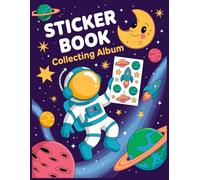 Sticker Book Collecting Album - Space Theme: Organize and Display Your Stickers on Fun Cosmic Backgrounds