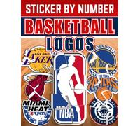 Sticker by Number Basketball Logos: Featuring All 30 Team Insignias to Create, Mosaic Art Activity Book with Fun Trivia & Facts, Perfect Sports Gift for Kids, Teens, and Adults