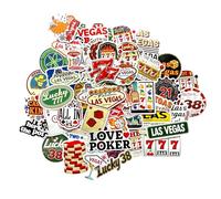 Sticker Casino estético cartas poker vintage Nevada Las Vegas pegatinas laptop Decoración Poker USA regalo casino pegatinas divertidas vespa adhesivo fiesta máquina tragamonedas