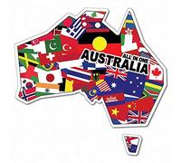 Sticker Collective Australia Todo en uno Multiculture Etiqueta
