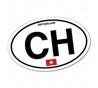 Sticker Collective CH Suiza País Código Etiqueta