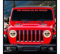 Sticker Connection Pegatina para Parabrisas con Texto en inglés You Should See me, sin Topless