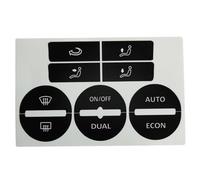 sticker de carro Compatible Con VW Para GOLF Mk5 2004-2008 Para PASSAT 2005-2010 AC A/C Botón Control Kit Reparación Desgastado Calcomanías Pegatinas Interior Del Coche Accesorios Adhesivos