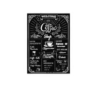 Sticker Decorativo - KOMAR - Cafetería - Negro - 50x70cm - Decoración Murales Infantil