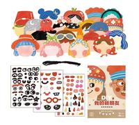 Sticker Kit, Travel Activity Decals, Creative Art Craft Stickers, Make Your Own Stickers, Travel Activity Decals, Creative Art Craft Stickers, Vibrant Travel Activity Decals for Kids Concentration