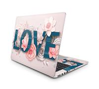 Sticker Master Love 3D Etiqueta del vinilo del portátil de la piel 13 14 15 pulgadas del cuaderno para Asus Acer Hp Lenovo Huawei Dell Msi Toshiba 15.4 inch (36x26 cm)