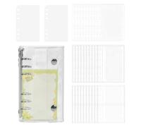 Sticker Organizer | Clear Folder Scrapbook | Double-lock Sticker Notebook - for Planner Scrapbook Journal Displaying Card File